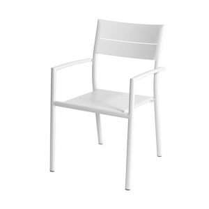 Grace Stacking Chair Alu - White - Max & Luuk