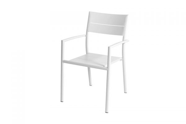 Grace Stacking Chair Alu - White - Max & Luuk