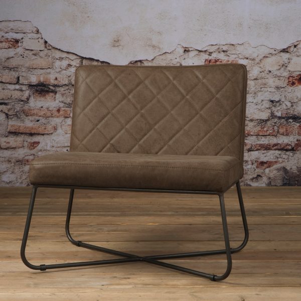 Tower Living fauteuil 'Rodeo' Leder, kleur Danza Taupe