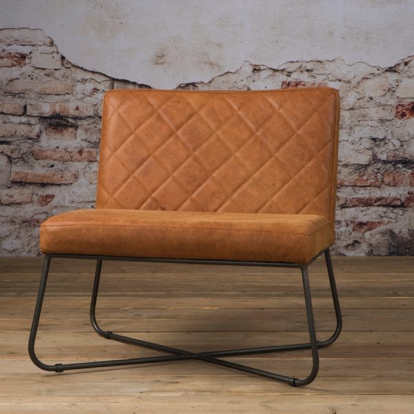 Tower Living fauteuil 'Rodeo' Leder, kleur Danza Rust