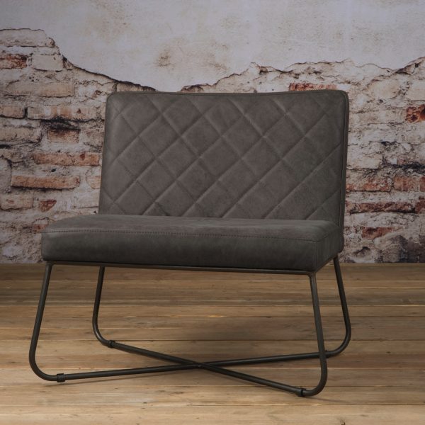 Tower Living fauteuil 'Rodeo' Leder, kleur Danza Stone