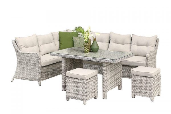 Fonteyn Collectie Lounge-Diningset Camden Mixed Grey Fonteyn