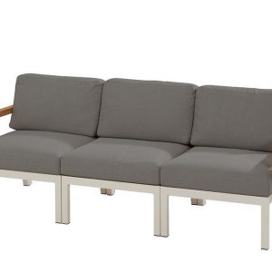 Loungebank 3-zits Byron Wit 4 Seasons Outdoor