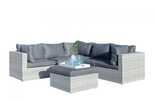 SUNS Loungeset Alicante White Grey Fonteyn