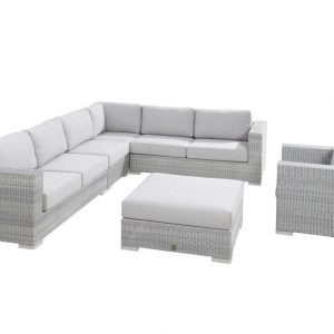 4 Seasons Outdoor Loungeset Lucca 02 Polyloom Ice 4SO