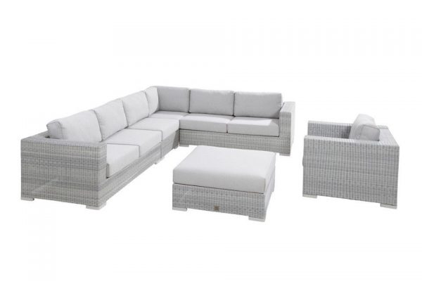 4 Seasons Outdoor Loungeset Lucca 02 Polyloom Ice 4SO
