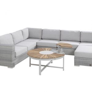 4 Seasons Outdoor Loungeset Lucca 03 Polyloom Ice 4SO