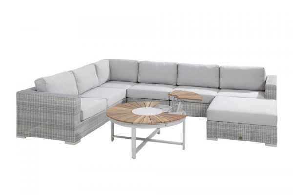 4 Seasons Outdoor Loungeset Lucca 03 Polyloom Ice 4SO