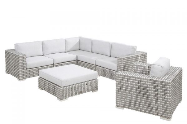 4 Seasons Outdoor Loungeset Madras 02 White-Latte 4SO