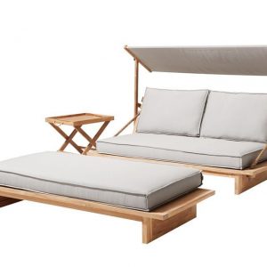 Loungeset Robinson Teak-Natural Smooth Apple Bee