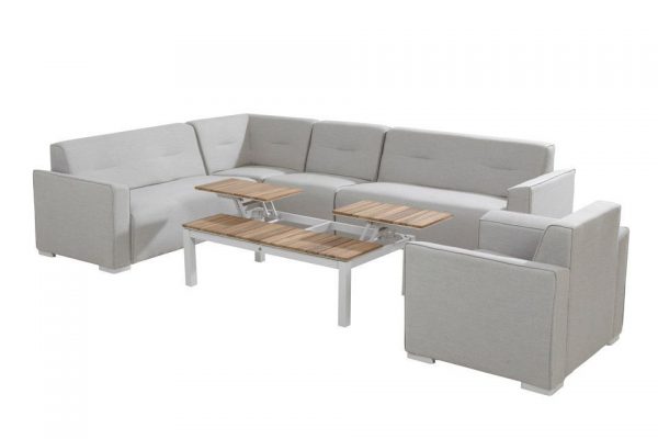 4 Seasons Outdoor Loungeset Tavira Forio 01 Frost Grey 4SO