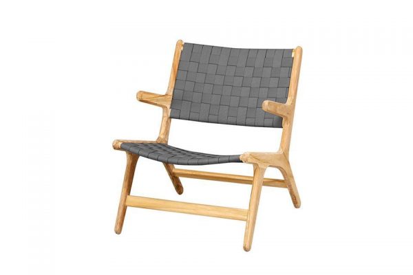 Loungestoel Juul Teak-Pavement Apple Bee