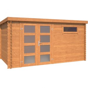 OLP Outdoor Life Products Tuinhuis Alpha 230 Bruin gedompeld