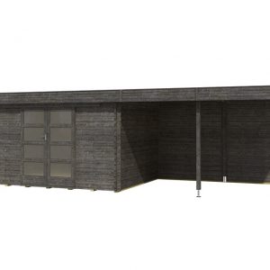 OLP Outdoor Life Products Tuinhuis Xavier 300 Extra Antraciet gedompeld