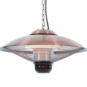 Outtrade Saucer 2100 Copper Hanging Heater Remote Halogen