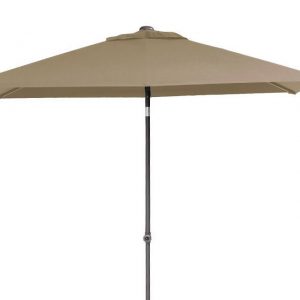 Parasol 200 x 250 cm Push up Taupe 4 Seasons Outdoor