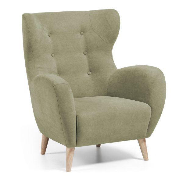 Kave Home Fauteuil 'Patio' kleur groen