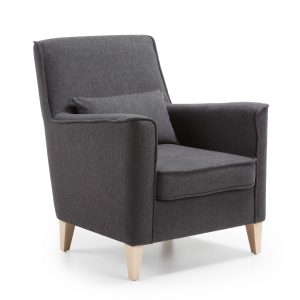 Kave Home Fauteuil 'Glam' kleur antraciet