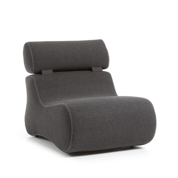 Kave Home Fauteuil 'Club' kleur antraciet