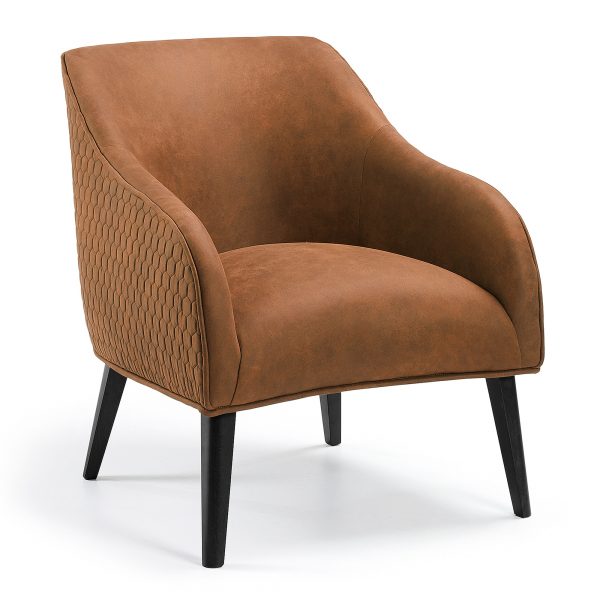 Kave Home fauteuil 'Bobly', kleur cognac