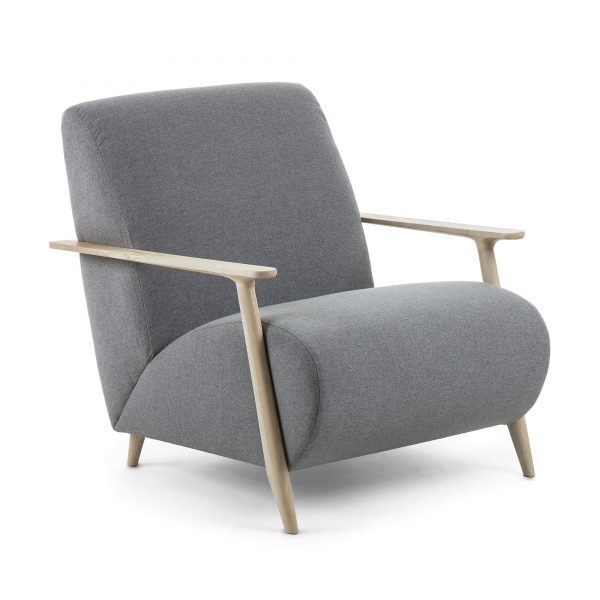 Kave Home Fauteuil 'Meghan', kleur Grijs