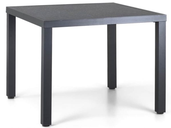 Vigo dining tuintafel 96x96xH75 cm antraciet aluminium