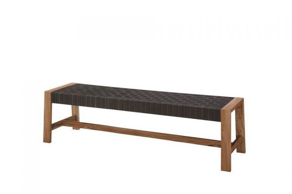 Tuinbank 170 cm Square Teak-Belt Weaving Apple Bee