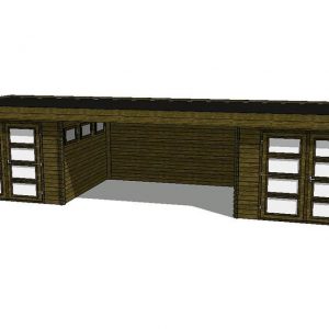 Tuinhuis/Blokhut Fonteyn Module 1000 x 300