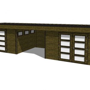 Tuinhuis/Blokhut Fonteyn Module 1050 x 300