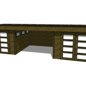 Tuinhuis/Blokhut Fonteyn Module 900 x 300