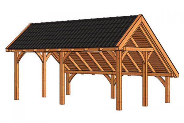 Nvt Tuinhuis / Blokhut Trendhout Kapschuur De Hoeve XL 6350mm A