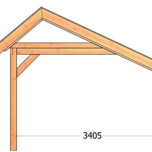 Nvt Tuinhuis / Blokhut Trendhout Kapschuur De Stee L 5000mm D