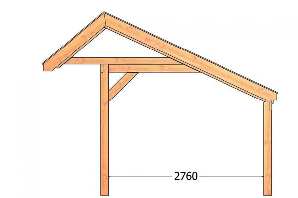 Nvt Tuinhuis / Blokhut Trendhout Kapschuur De Stee L 7400mm C