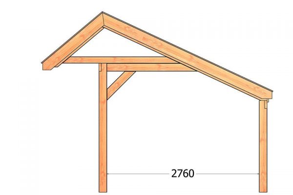 Nvt Tuinhuis / Blokhut Trendhout Kapschuur De Stee L 9800mm A