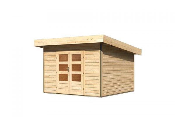 Tuinhuis Karibu Moosburg 3 Lessenaarsdak - 309 x 309 cm - 40 mm