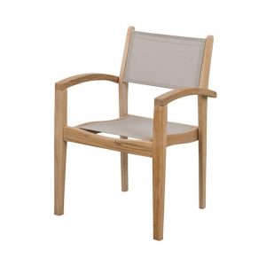 Tuinstoel Caldo Teak-Taupe Exotan