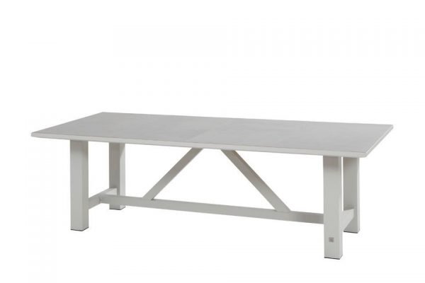 Tuintafel 240 x 110 cm Diva Aluminium Seashell 4 Seasons Outdoor
