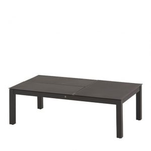 Verstelbare Koffietafel Mandalay 120 x 69 cm Antraciet 4 Seasons Outdoor