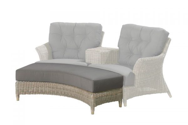 4 Seasons Outdoor Voetenbank voor Loveseat Valentine Pure 4SO