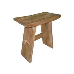 Zijtafel-Stoel Chinese Stool Teak Apple Bee