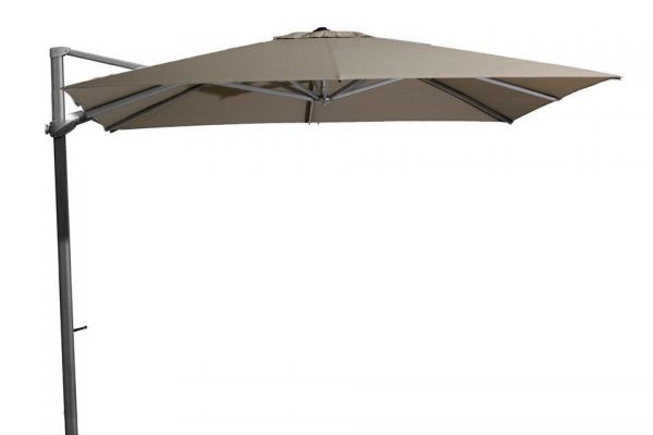 Zweefparasol 300 x 300 cm Siesta Antraciet-Taupe 4 Seasons Outdoor