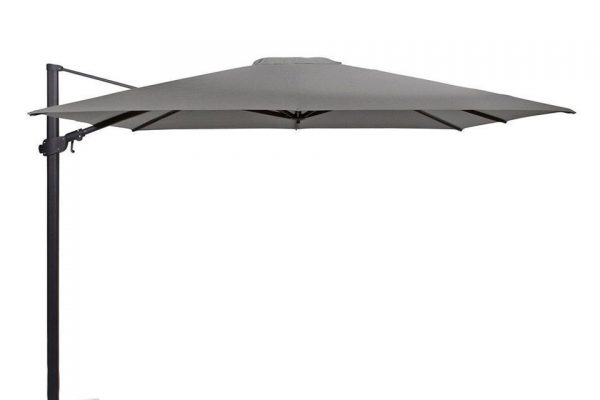 Zweefparasol 300 x 300 cm Siesta Premium Antraciet-Charcoal 4 Seasons Outdoor