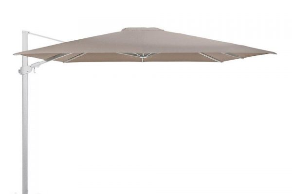 Zweefparasol 300 x 300 cm Siesta Premium Wit-Taupe 4 Seasons Outdoor