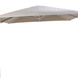 Zweefparasol 300 x 300 cm Siesta Wit-Taupe 4 Seasons Outdoor