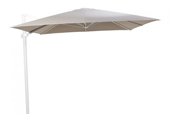 Zweefparasol 300 x 300 cm Siesta Wit-Taupe 4 Seasons Outdoor