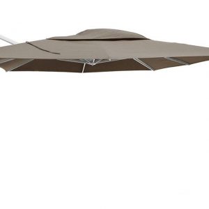 Zweefparasol 300 x 400 cm Hacienda Wit-Taupe 4 Seasons Outdoor