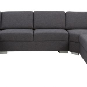 Hoekbank 'Hedda' lounge links, kleur antraciet