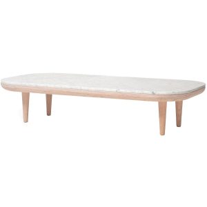 &tradition Fly SC5 salontafel 120x60 wit marmer wit eiken