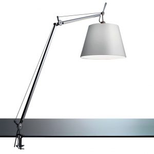 Artemide Tolomeo Mega Tavolo bureaulamp LED met snoerdimmer en tafelklem aluminium