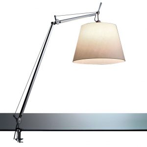 Artemide Tolomeo Mega Tavolo bureaulamp met dimmer en tafelklem aluminium